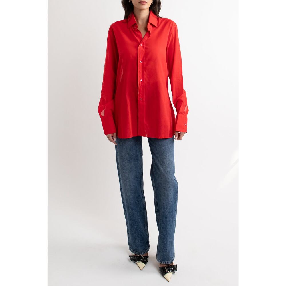 Red Vintage Button Down - image 4